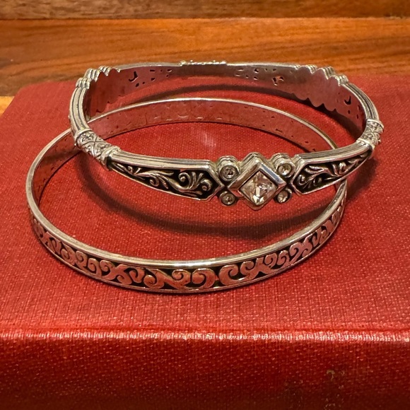 Brighton Zoe Bangle Bracelet & Brighton Uluwatu Narrow Bangle Pair - Picture 1 of 13